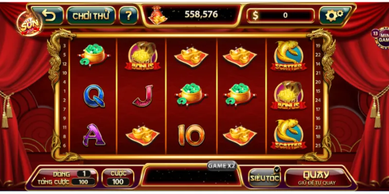 Cách thức vận hành và tính năng của game slot thần tài Sunwin